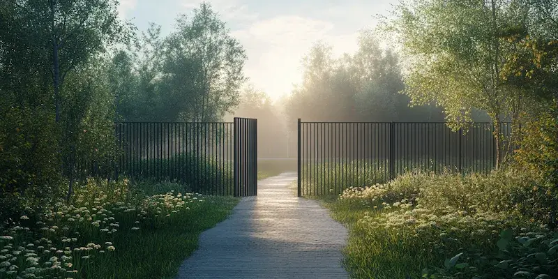 metalowe ogrodzenie z Polski