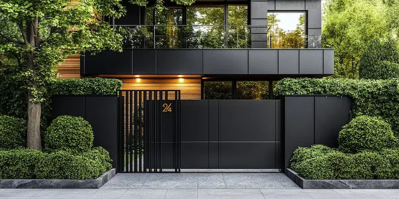 nowoczesne metalowe ogrodzenia z Polski