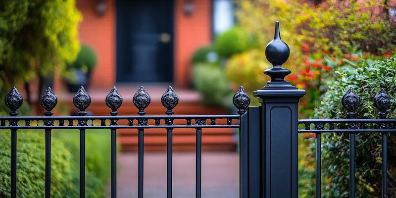 Polnische Metallzäune