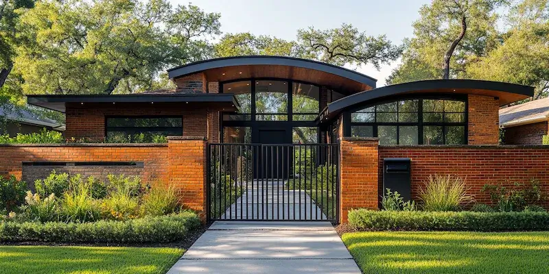 Polnische Metallzäune