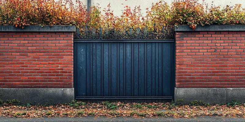 Moderne Gartengestaltung mit Zäunen aus Polen