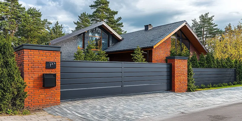 Metallzaun aus Polen mit Montage