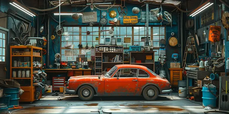 Jak jest po angielsku warsztat samochodowy?