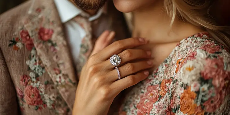 Pierścionek zaręczynowy na której ręce