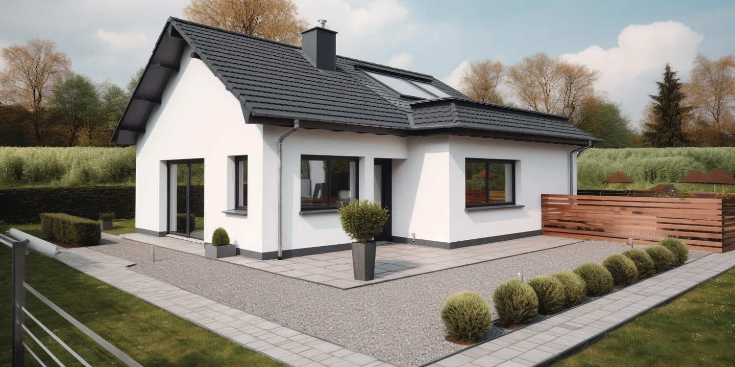 Podjazd do domu z kostki brukowej