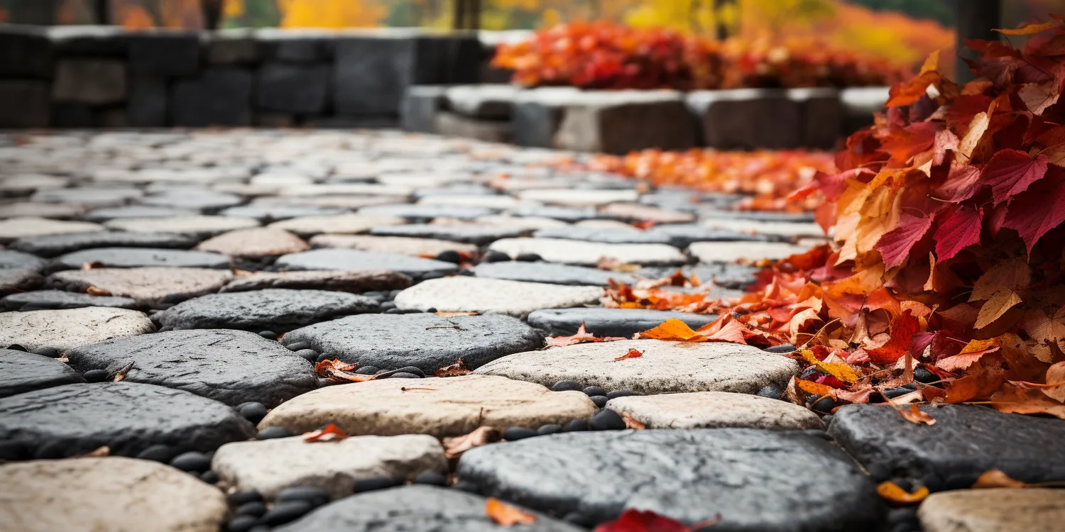 Proces układania powierzchni przy użyciu kostki brukowej