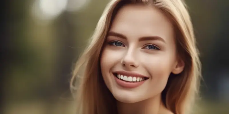 Stomatolog - piękny uśmiech śnieżnobiałymi zębami
